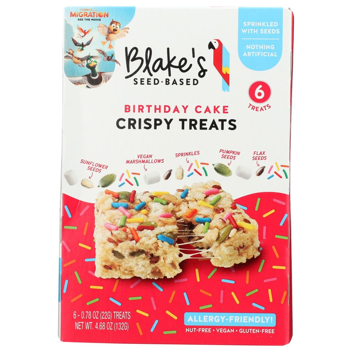 BLAKES SEED BASED: Rice Crispy Treat Birthday Cake 6Pk, 4.68 oz - #tag1# - #tag2#