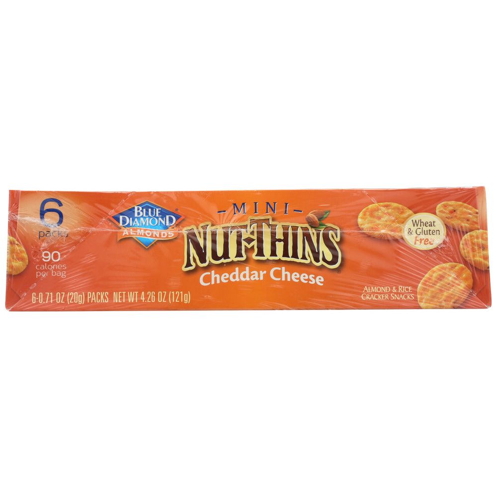 BLUE DIAMOND: Cheddar Cheese Nut Thins Mini, 4.26 oz - #tag1# - #tag2#
