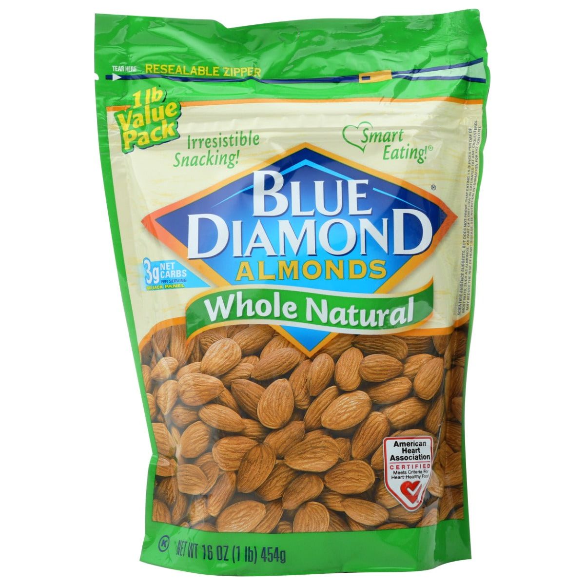 BLUE DIAMOND: Whole Natural Almonds, 16 oz - #tag1# - #tag2#