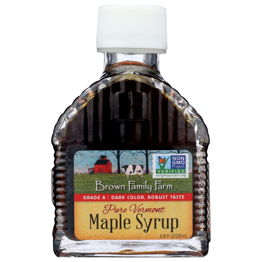 BROWN FAMILY FARM: Syrup Maple Cbn Gls Grd A, 8.45 oz - #tag1# - #tag2#