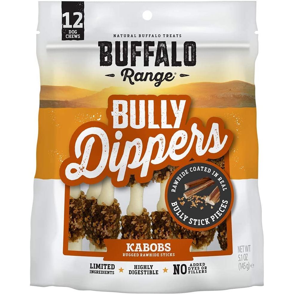 BUFFALO RANGE: Buffalo Jerky Kabob with Bully Pieces 5.1 oz - #tag1# - #tag2#
