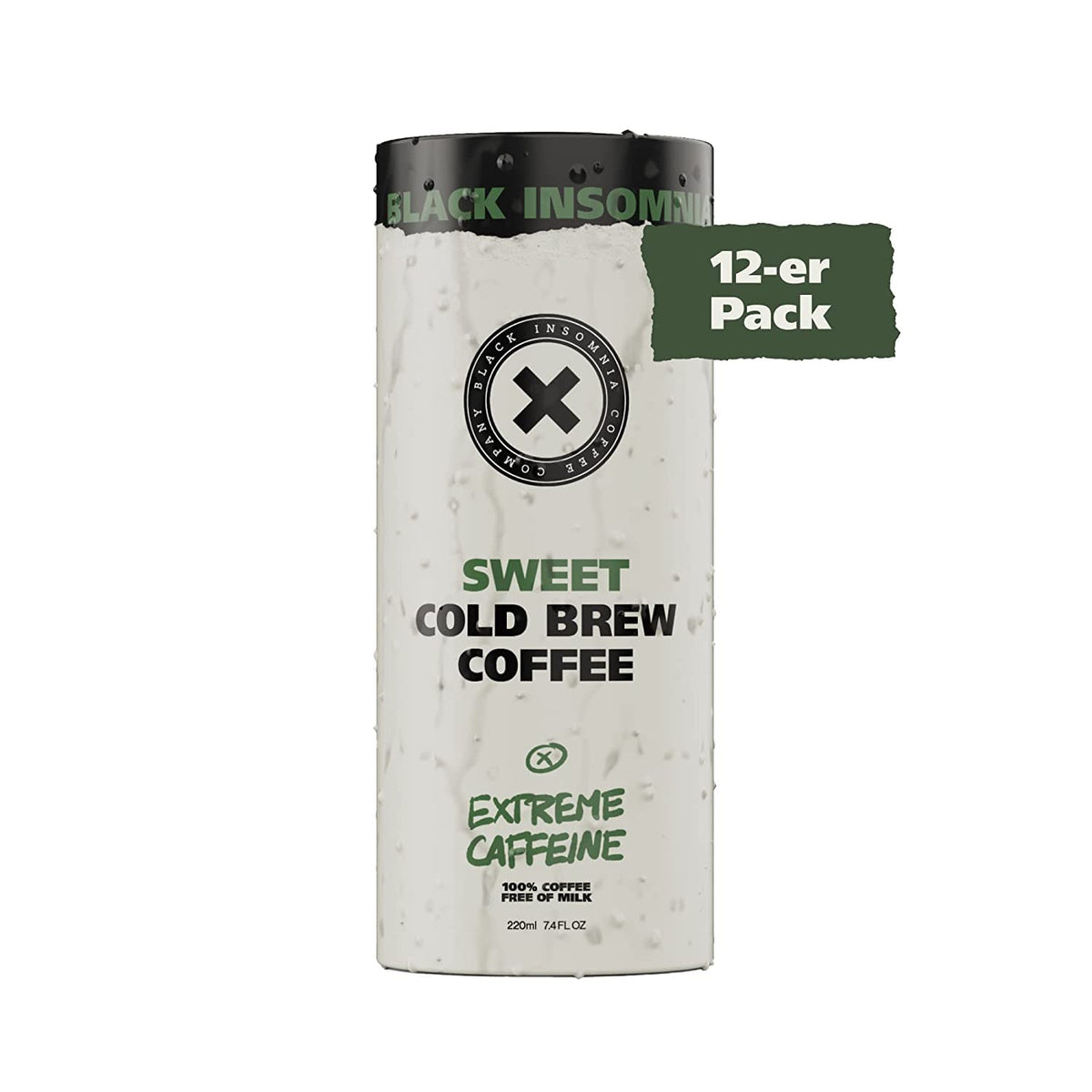 Black Insomnia Coffee Extreme Caffeine Ready To Drink Sweet Cold Brew - 12 Count - #tag1# - #tag2#