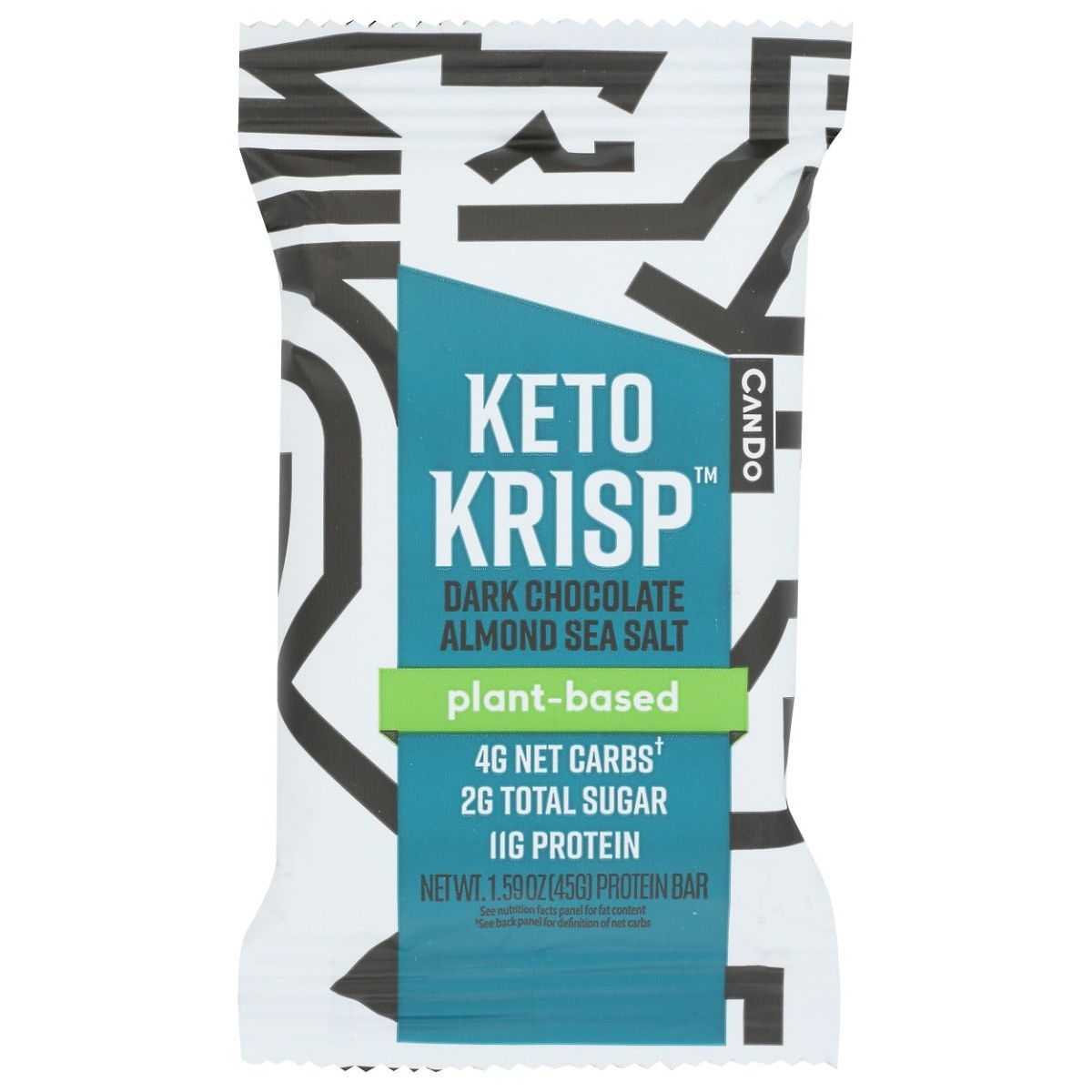CANDO: Dark Chocolate Almond Sea Salt Keto Krisp, 1.59 oz - #tag1# - #tag2#