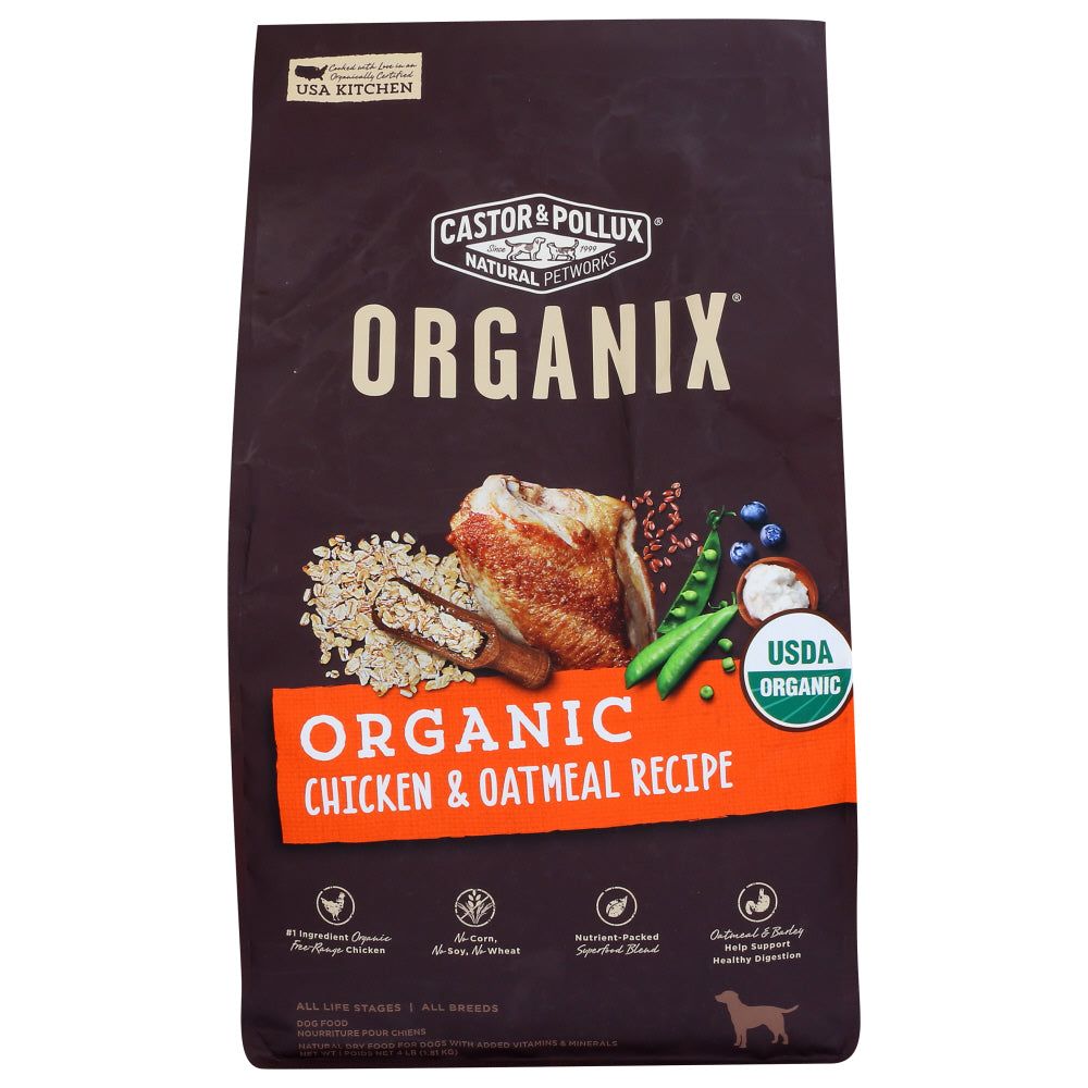 CASTOR & POLLUX: Organix Organic Chicken & Oatmeal Recipe, 4 lb - #tag1# - #tag2#