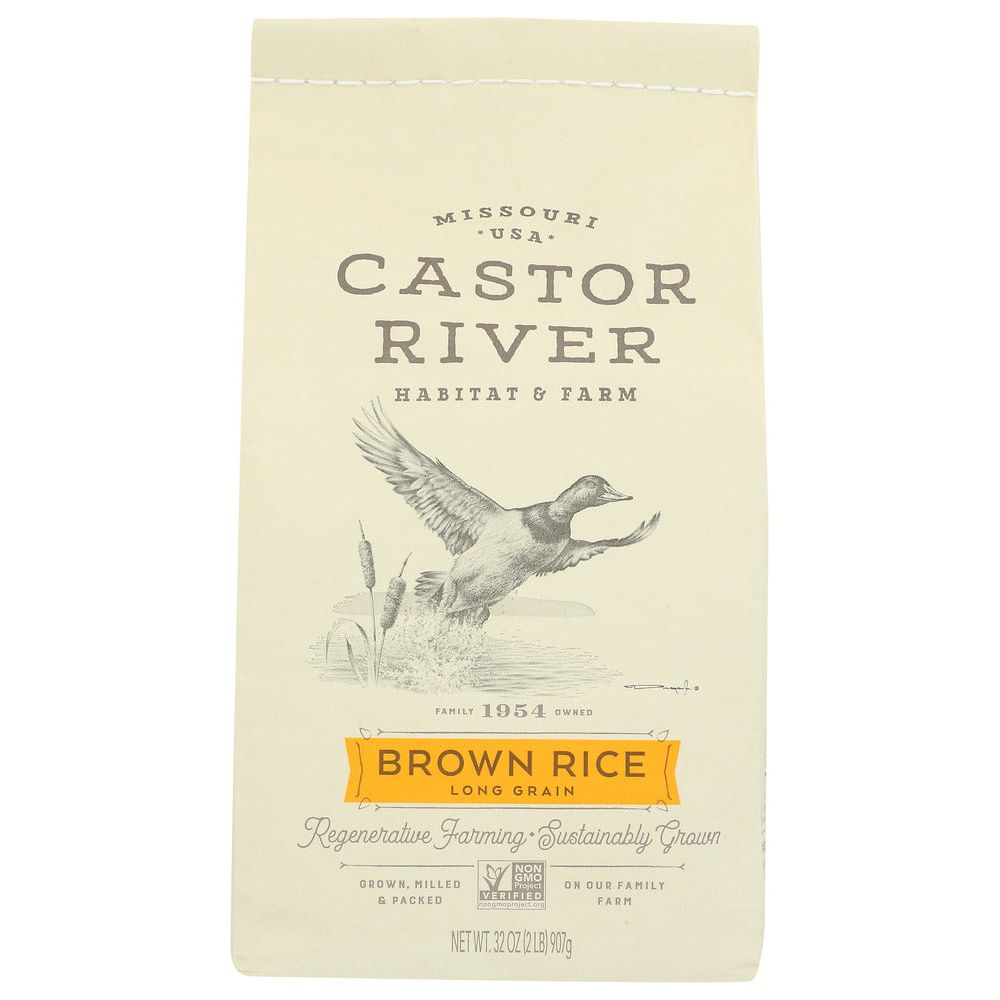 CASTOR RIVER FARMS: Long Grain Brown Rice, 32 oz - #tag1# - #tag2#