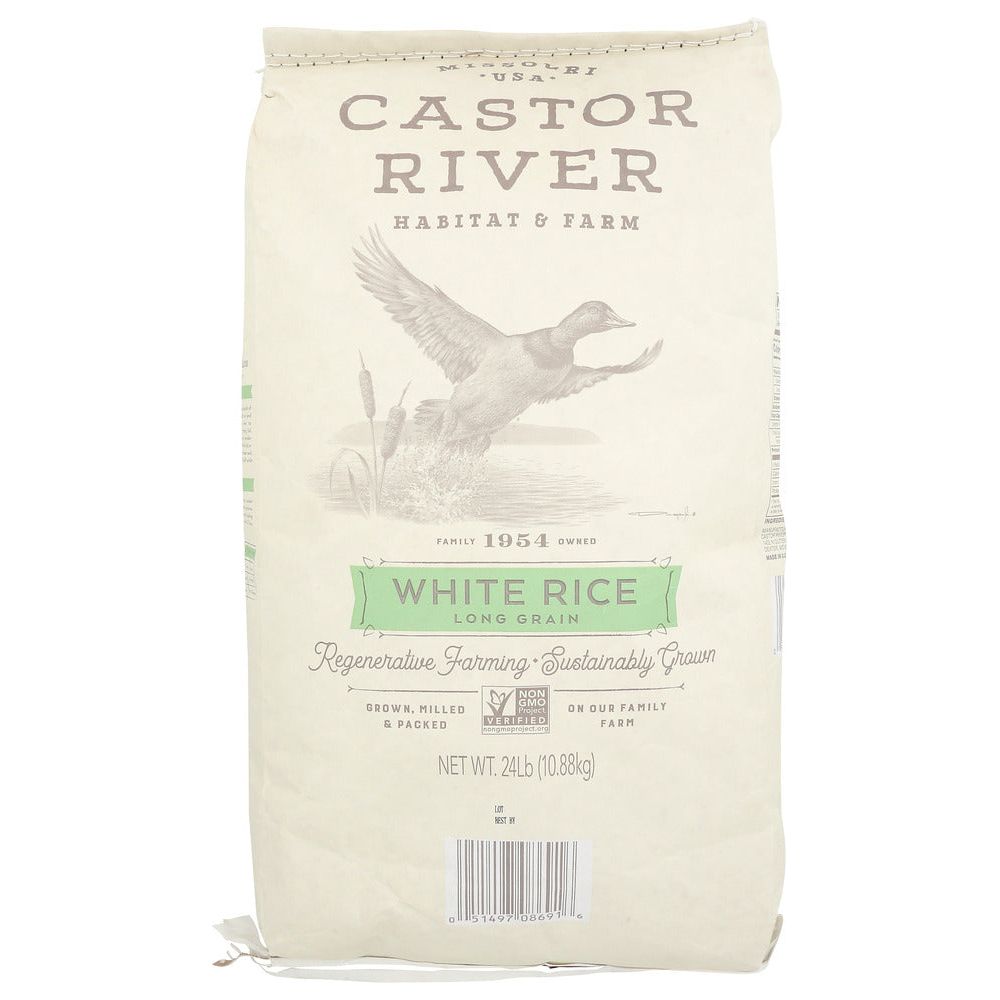 CASTOR RIVER FARMS: Long Grain White Rice, 24 lb - #tag1# - #tag2#