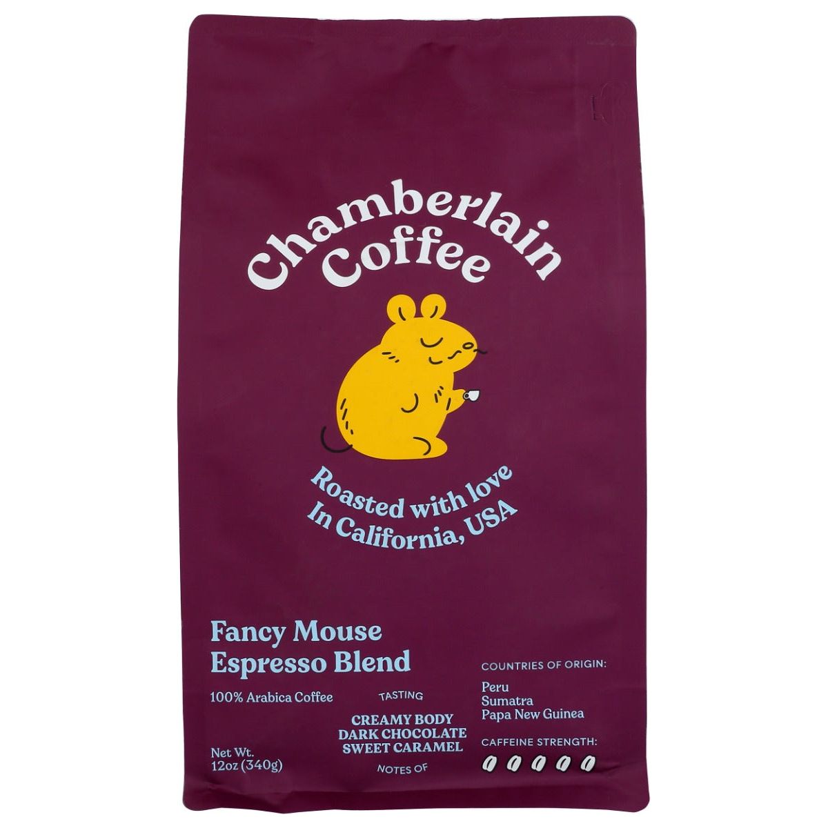 CHAMBERLAIN COFFEE: Fancy Mouse Espresso Coffee Bag Whole Bean, 12 oz - #tag1# - #tag2#