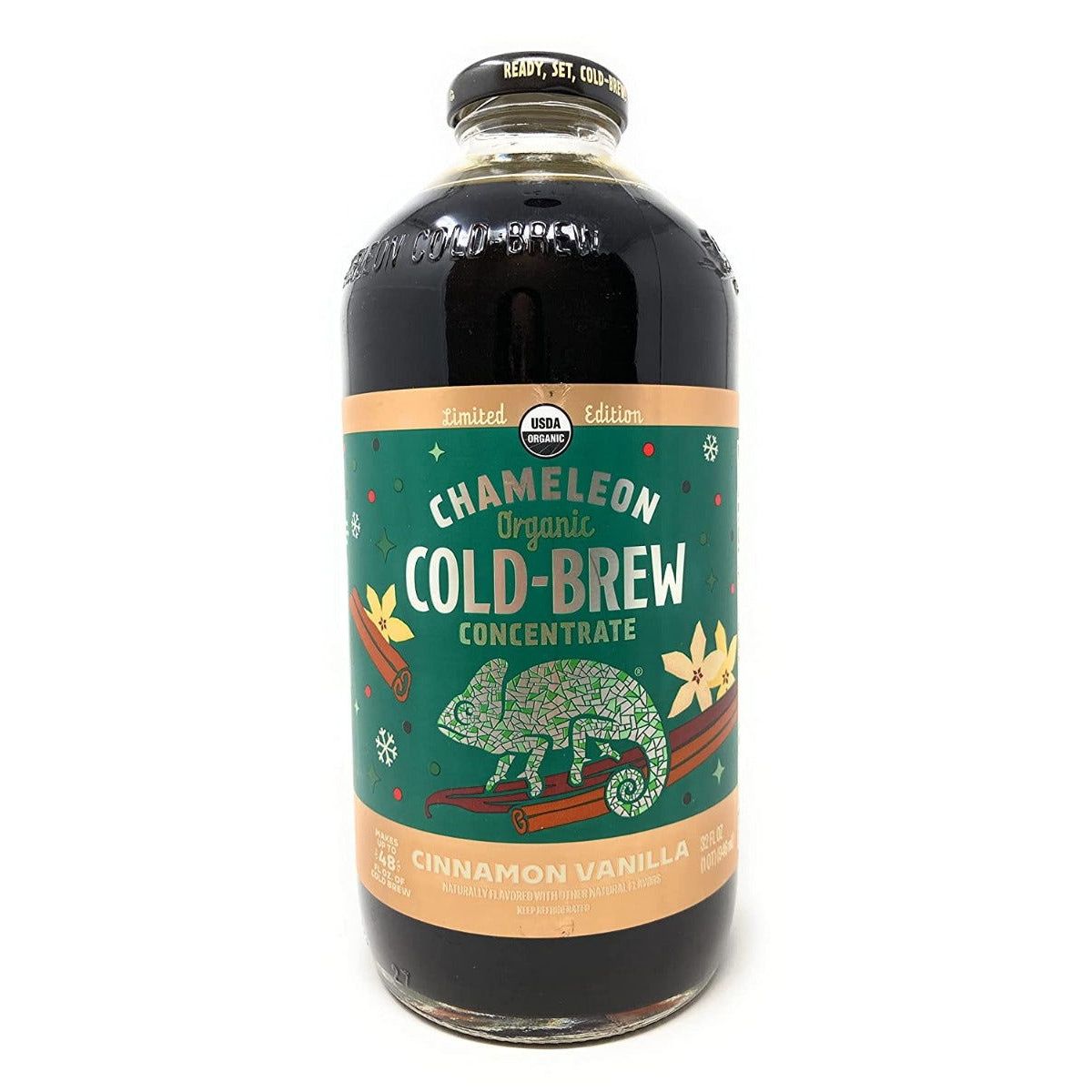 CHAMELEON COLD BREW: Cinnamon Vanilla Cold Brew Coffee Concentrate, 32 fo - #tag1# - #tag2#