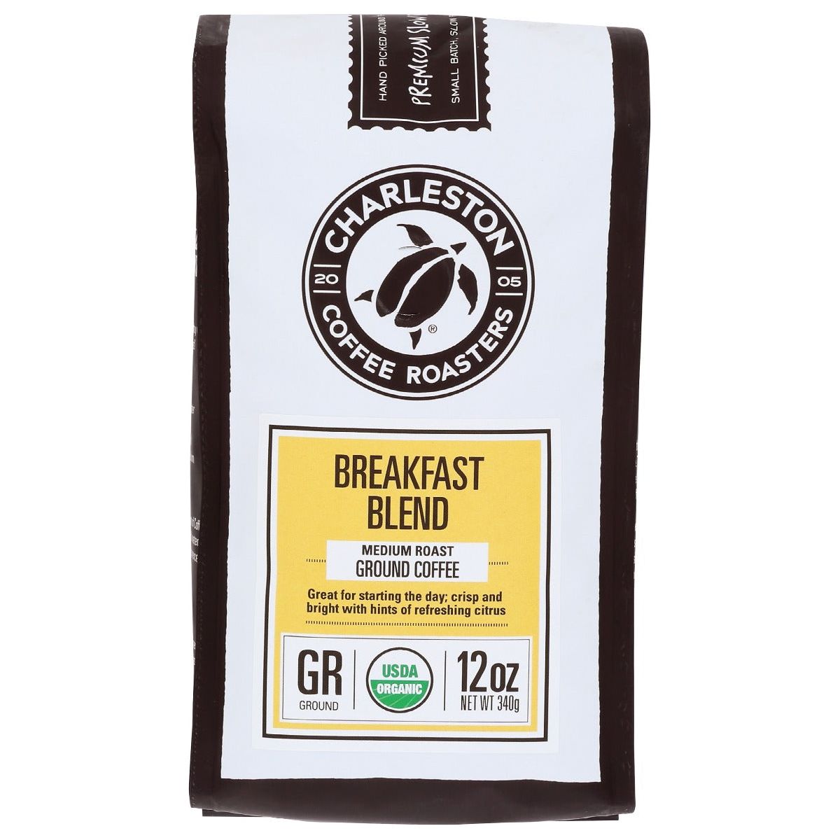 CHARLESTON COFFEE ROASTERS: Organic Breakfast Blend Medium Roast Ground Coffee, 12 oz - #tag1# - #tag2#