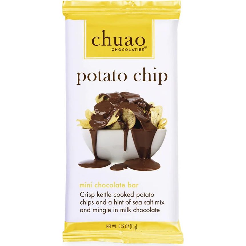 CHUAO CHOCOLATIER: Potato Chip Mini Chocolate Bar, 0.39 oz - #tag1# - #tag2#