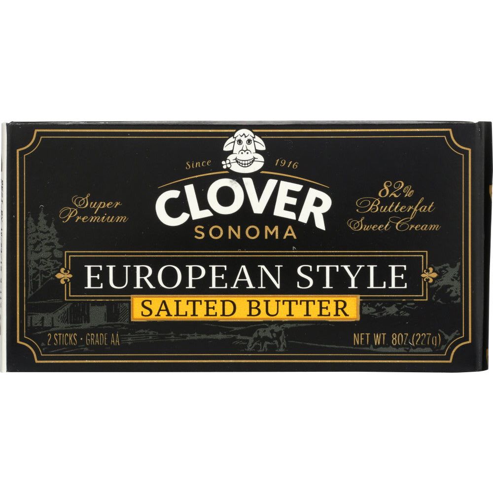 CLOVER SONOMA: European Style Salted Butter, 0.5 lb - #tag1# - #tag2#