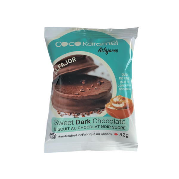 COCO KARAMEL: Alfajores Dark Choc, 52 gm - #tag1# - #tag2#