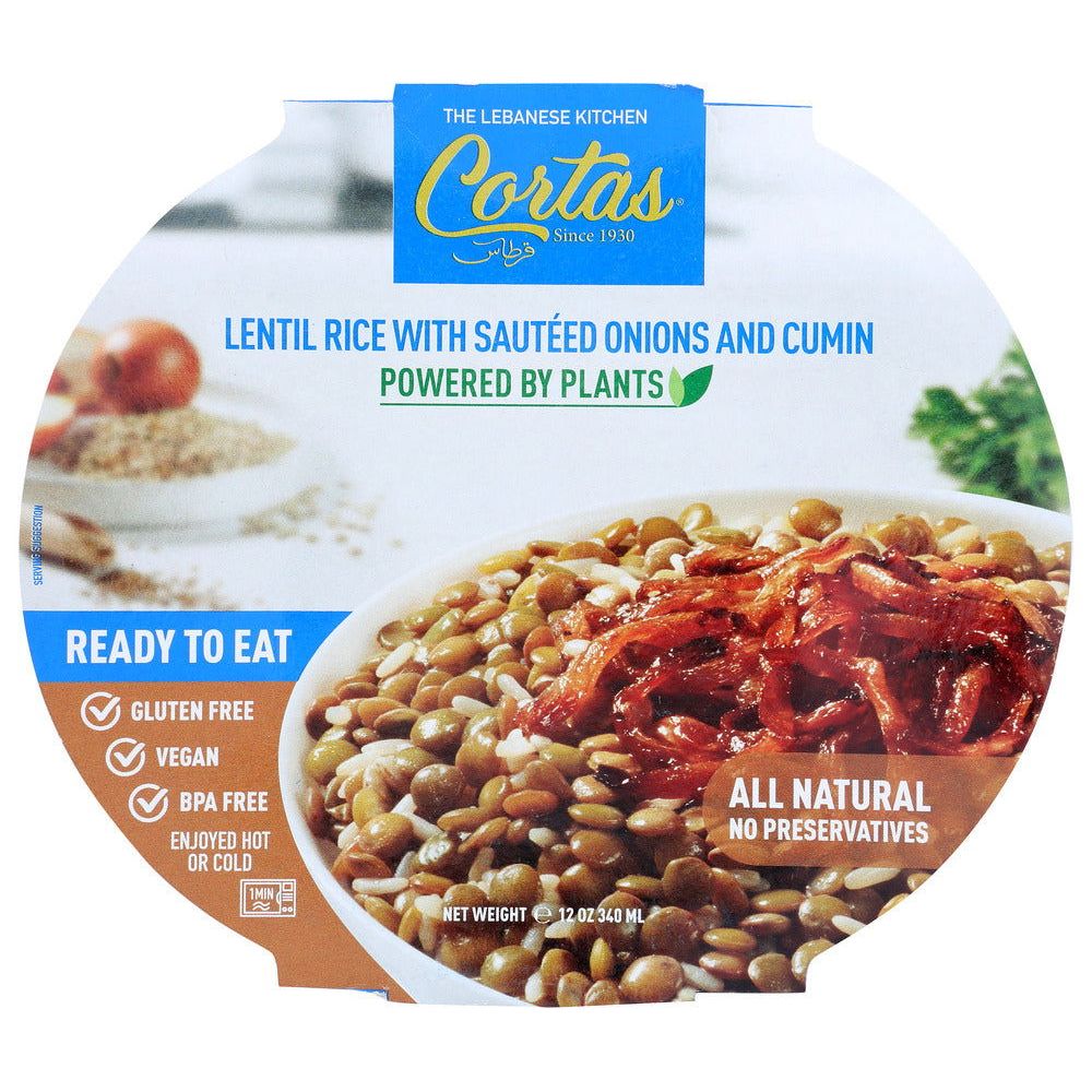 CORTAS: Lentil Rice With Onions & Cumin Ready To Eat Meal, 12 oz - #tag1# - #tag2#