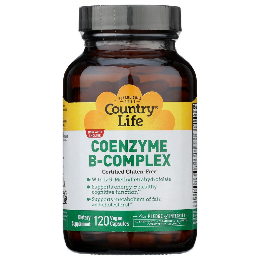 COUNTRY LIFE: Coenzyme B Complex Caps, 120 vc - #tag1# - #tag2#