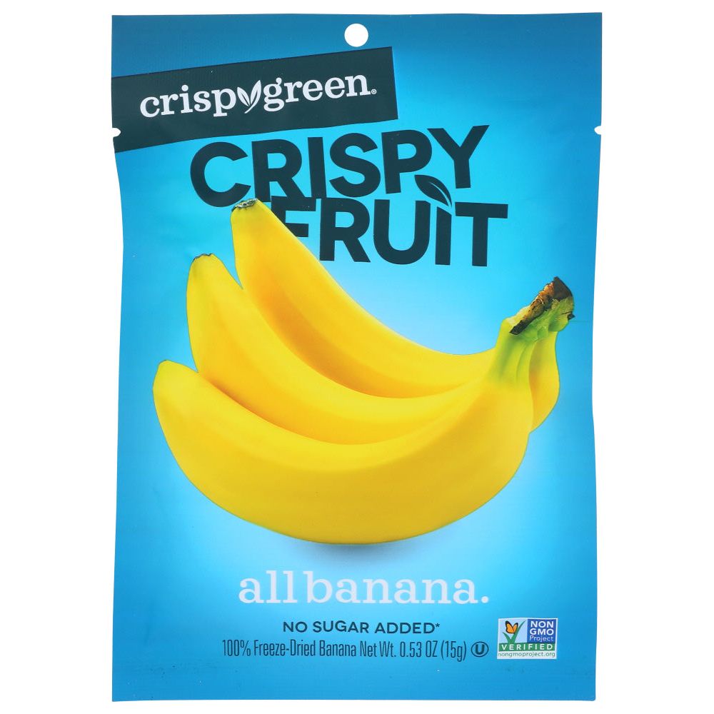 CRISPY GREEN: Crispy Fruit Freeze Dried Banana, 0.53 oz - #tag1# - #tag2#