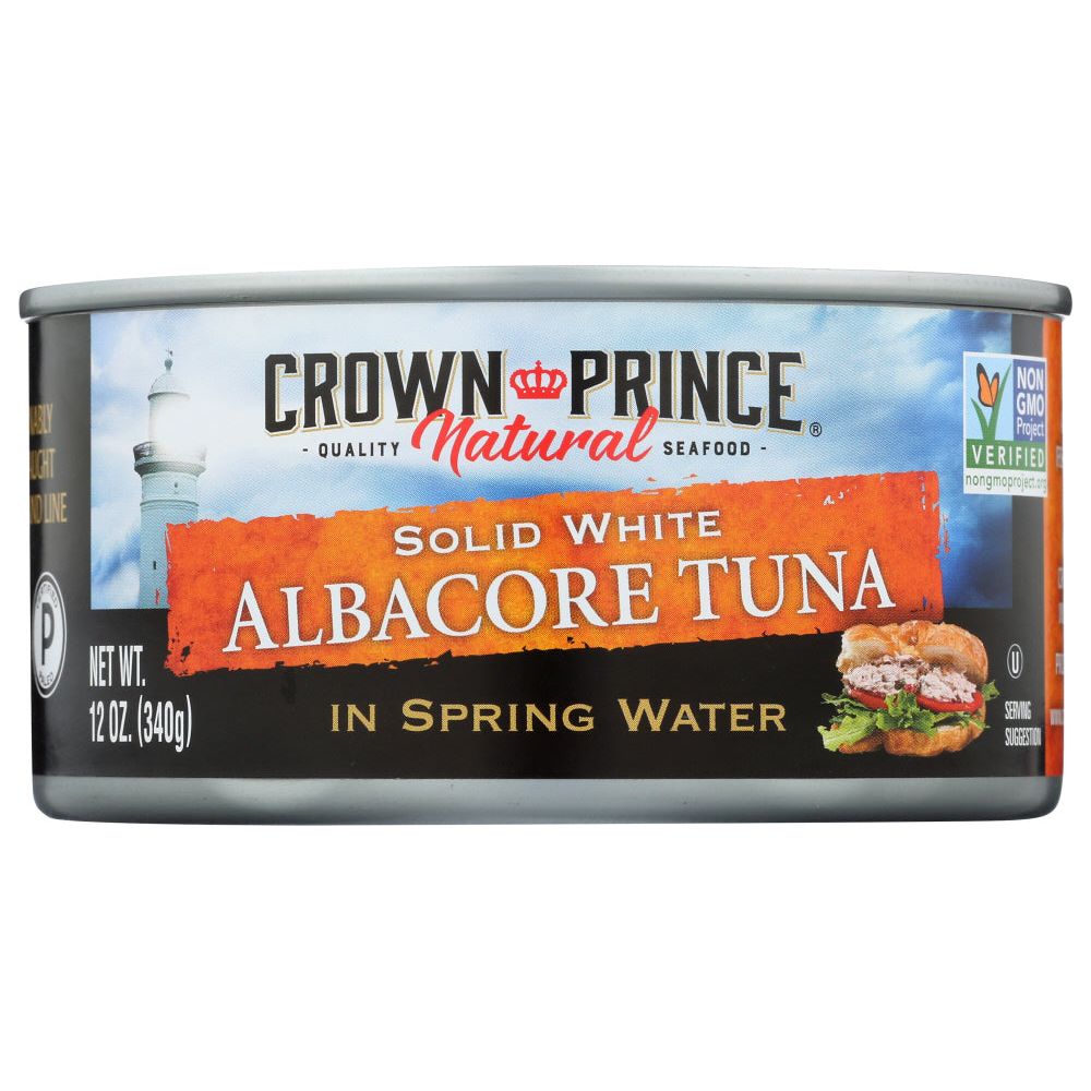 CROWN PRINCE: Solid White Albacore Tuna In Spring Water, 12 oz - #tag1# - #tag2#