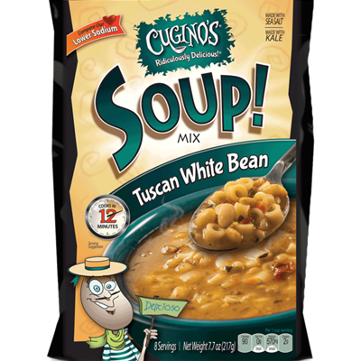 CUGINOS: Mix Soup Tuscan Whte Bean, 7.65 oz - #tag1# - #tag2#