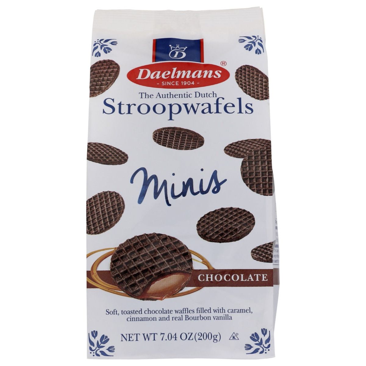 DAELMANS: Mini Chocolate Stroopwafels In Cello Bag, 7.04 oz - #tag1# - #tag2#