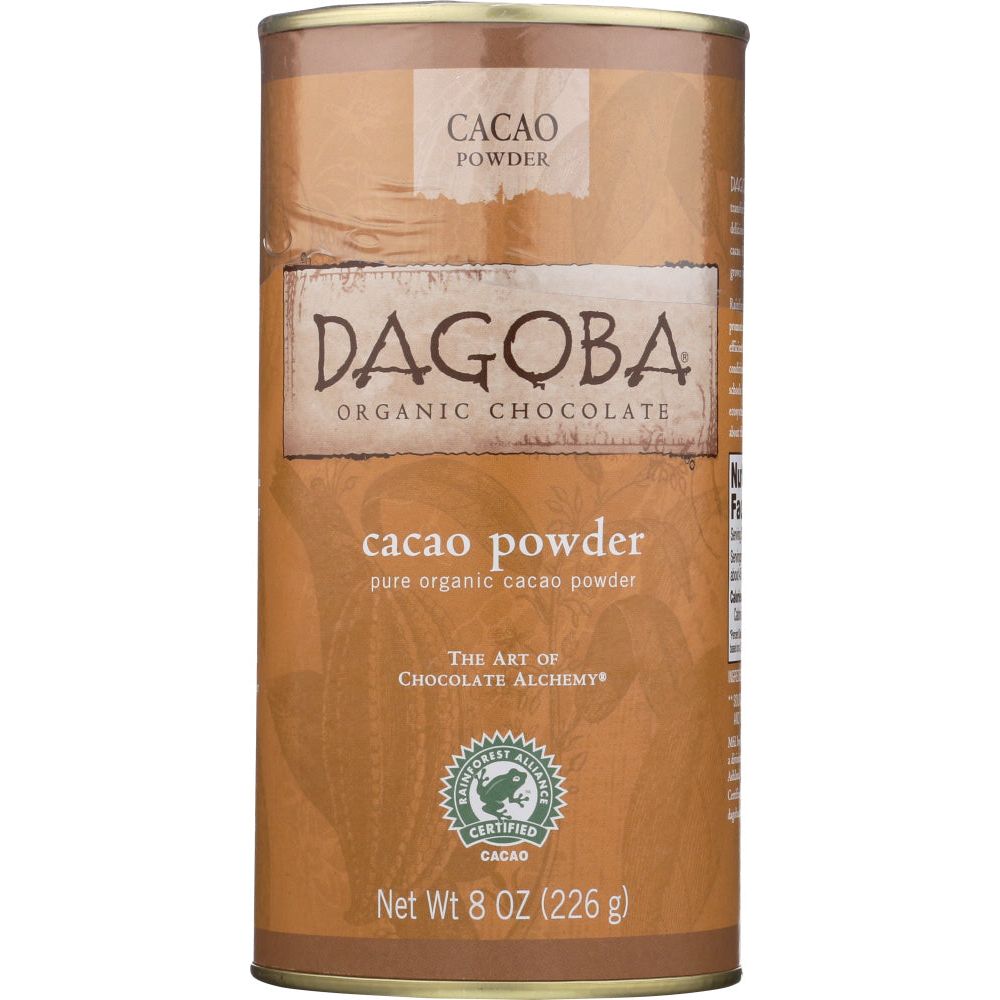 DAGOBA: Organic Chocolate Cacao Powder, 8 oz - #tag1# - #tag2#