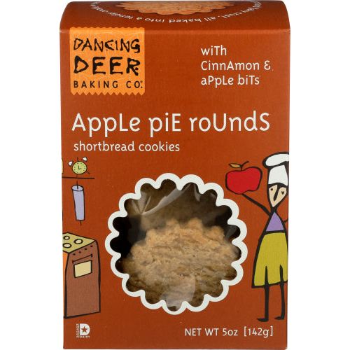 DANCING DEER: Apple Pie Rounds Shortbread Cookies, 5 oz - #tag1# - #tag2#