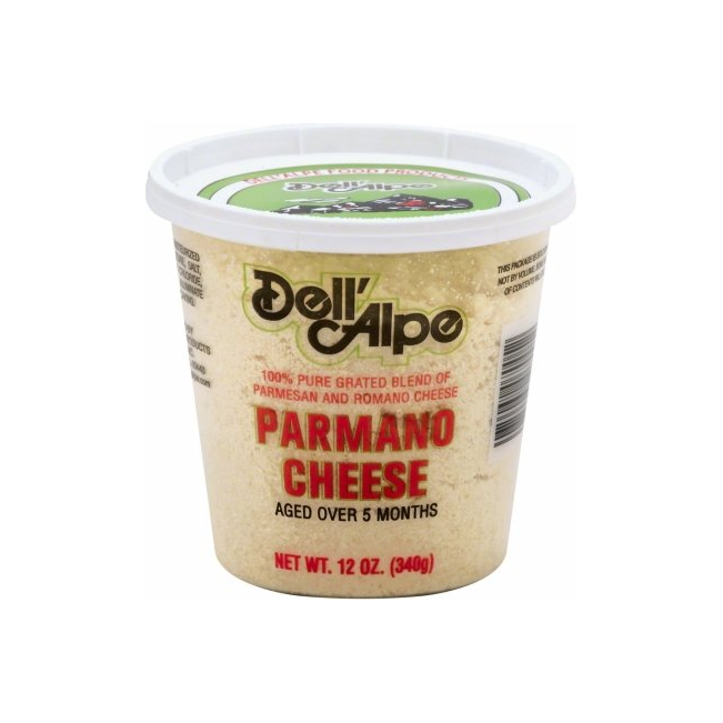 DELL ALPE: Grated Parmano Cheese, 12 oz - #tag1# - #tag2#