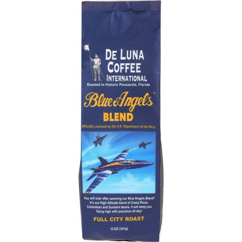 DELUNA COFFEE: Coffee Blue Angels Blend, 12 OZ - #tag1# - #tag2#