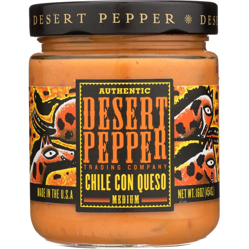 DESERT PEPPER: Chile Con Queso Medium, 16 oz - #tag1# - #tag2#
