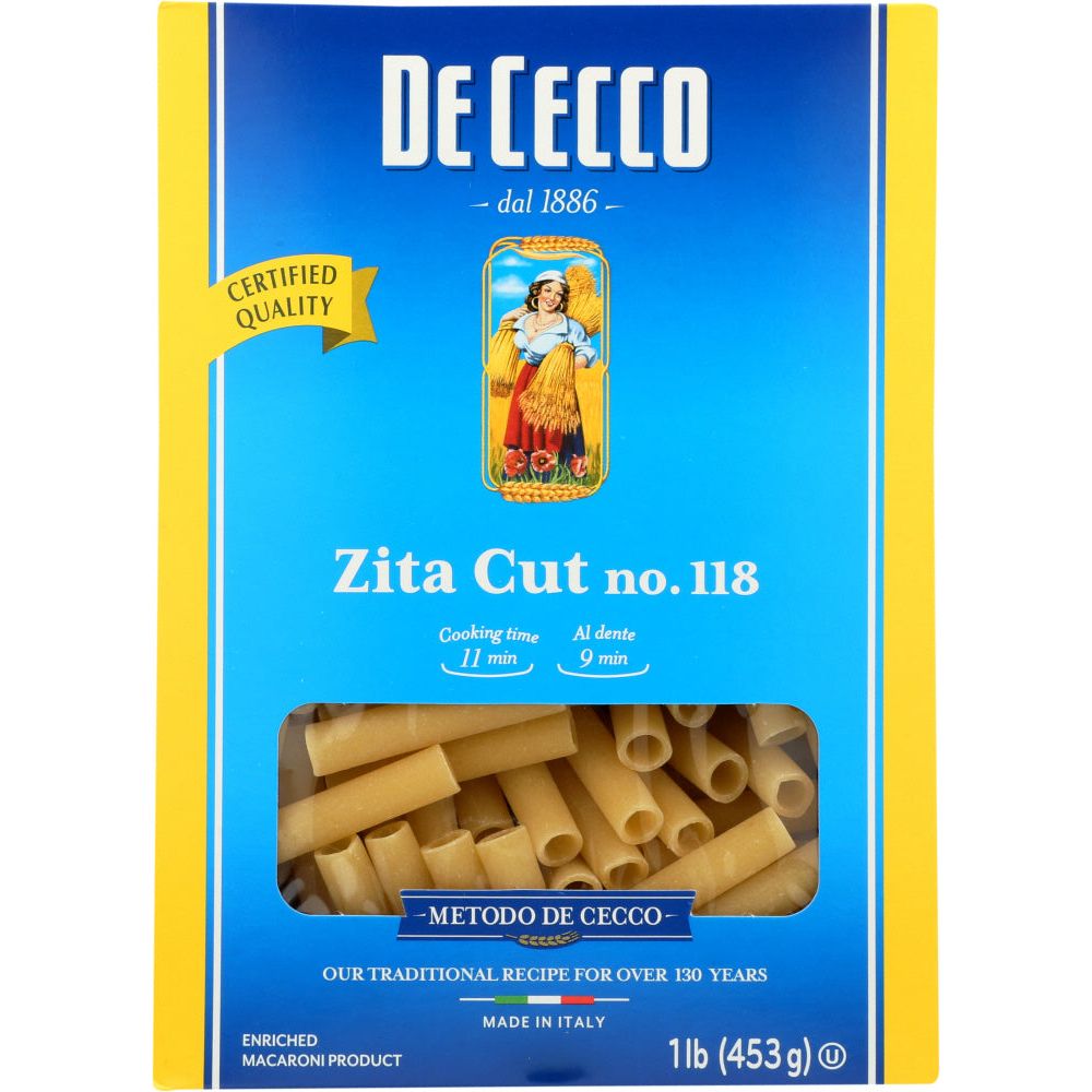 DE CECCO: Zita Cut no. 118 Pasta, 16 oz - #tag1# - #tag2#