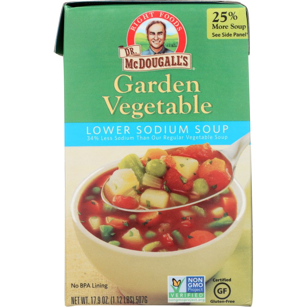DR. MCDOUGALL'S: Lower Sodium Soup Garden Vegetable, 17.9 oz - #tag1# - #tag2#