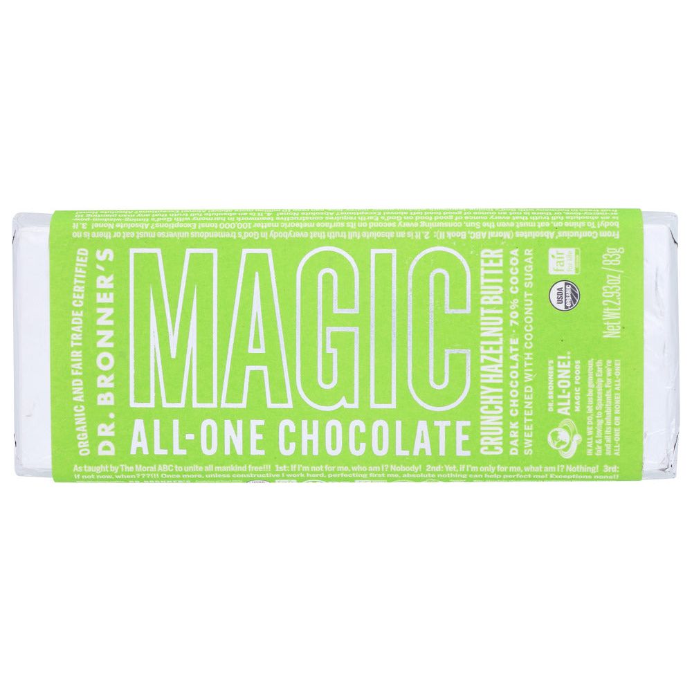 DR BRONNER: Crunchy Hazelnut Butter Chocolate Bar, 2.93 oz - #tag1# - #tag2#