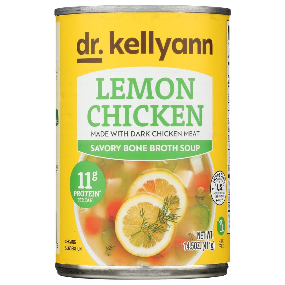DR KELLYANN: Lemon Chicken Bone Broth Soup, 14.5 oz - #tag1# - #tag2#