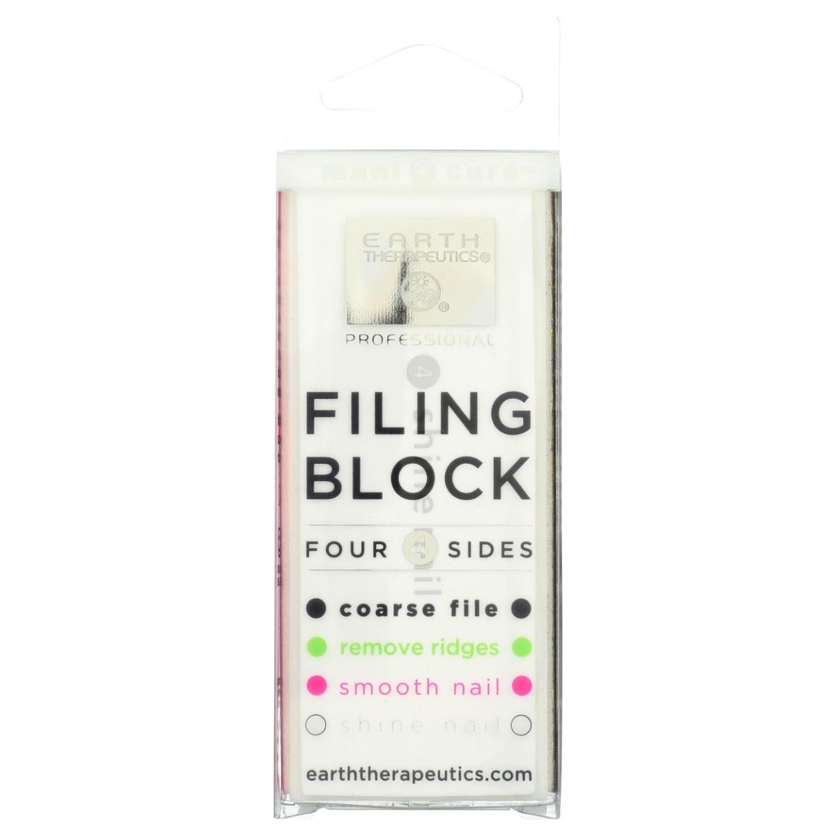EARTH THERAPEUTICS: Filing Block Four Surface, 1 ea - #tag1# - #tag2#