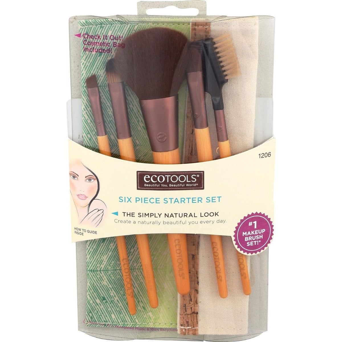 ECO TOOLS: 6 Piece Brush Set, 1 ea - #tag1# - #tag2#