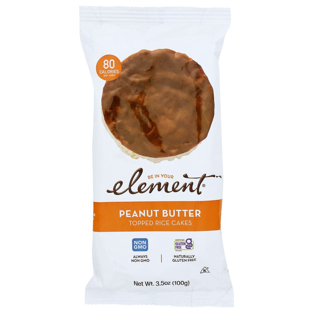 ELEMENT SNACKS: Peanut Butter Topped Rice Cakes, 3.5 oz - #tag1# - #tag2#