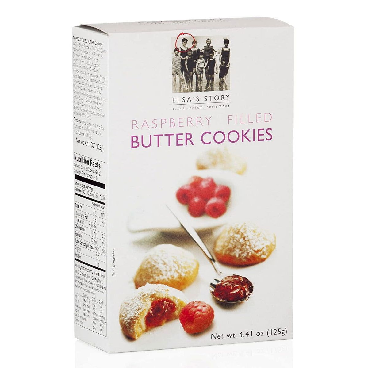 ELSAS STORY: Raspberry Filled Butter Cookies, 4.41 oz - #tag1# - #tag2#