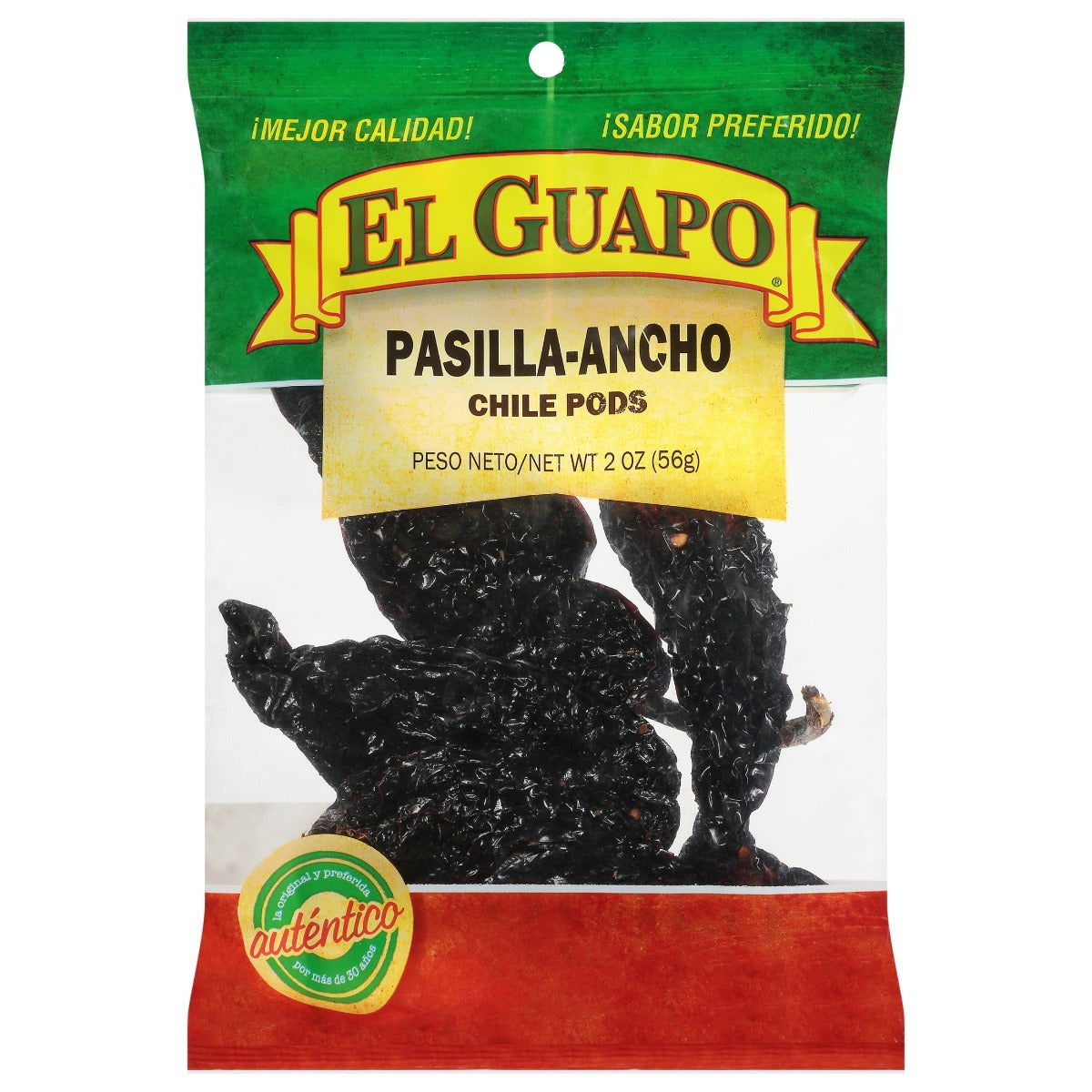 EL GUAPO: Pasilla-Ancho Chile Pods, 2 oz - #tag1# - #tag2#