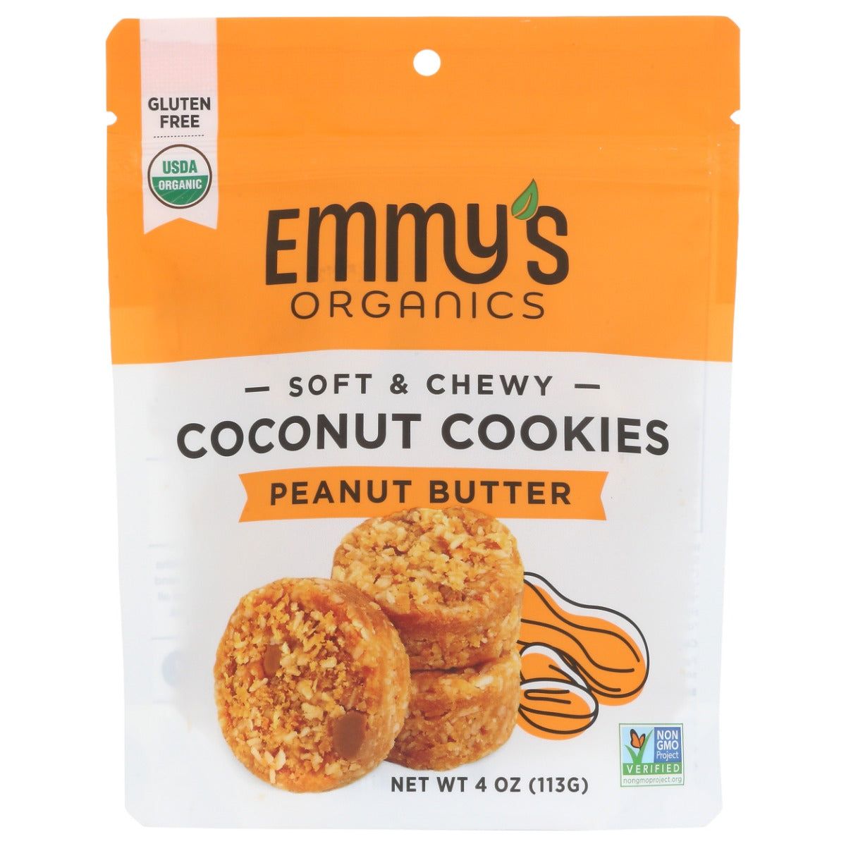 EMMYSORG: Peanut Butter Coconut Cookies, 4 oz - #tag1# - #tag2#