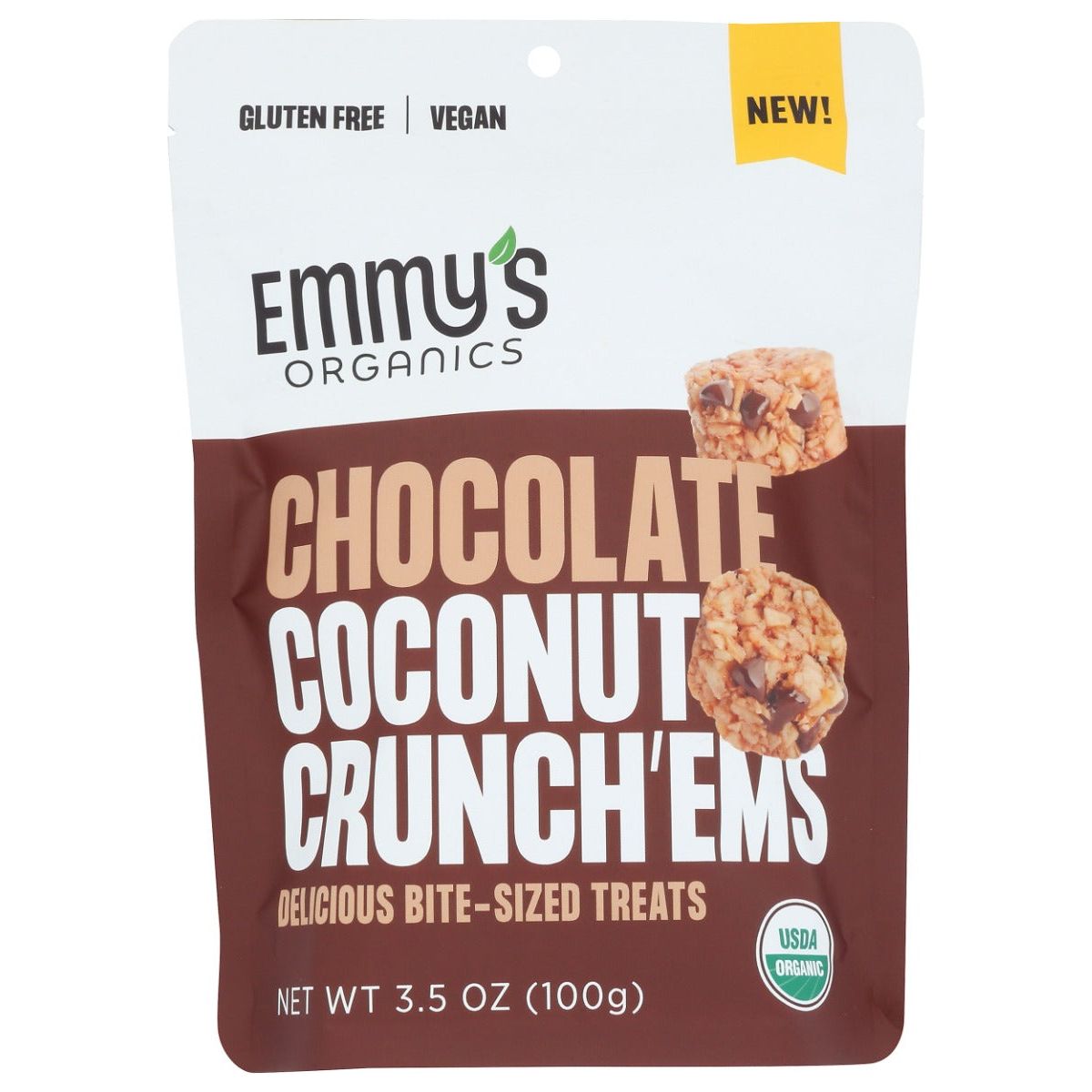 EMMYS ORGANICS: Chocolate Coconut CrunchEms, 3.5 oz - #tag1# - #tag2#
