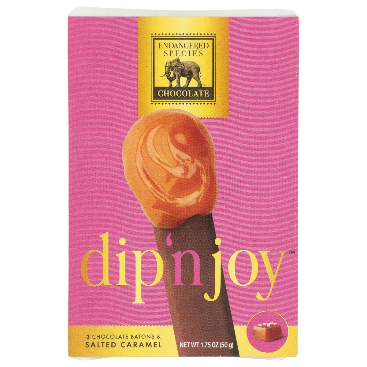 ENDANGERED SPECIES: Dip N Joy Dark Chocolate Batons And Salted Caramel, 1.75 oz - #tag1# - #tag2#