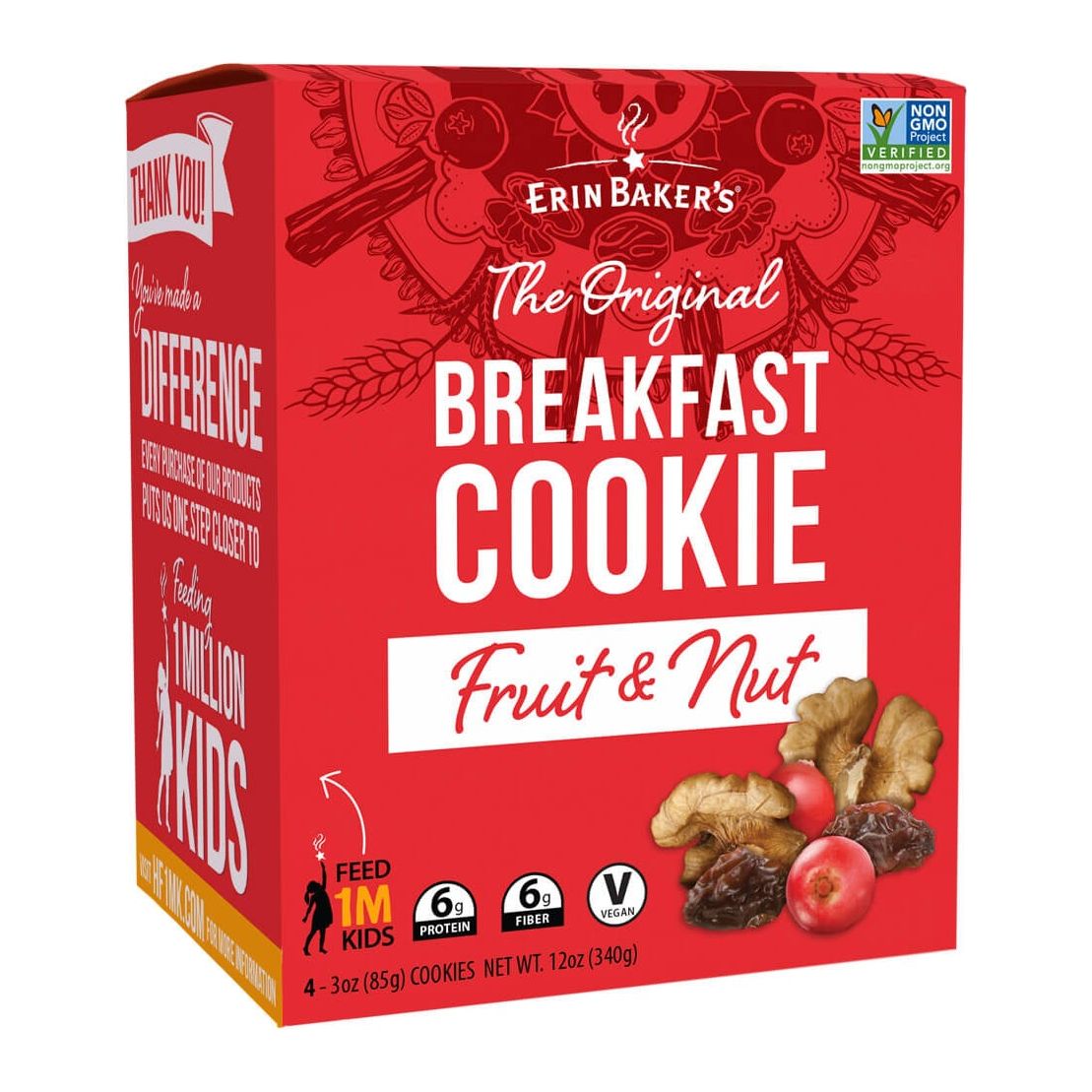 ERIN BAKERS: Cookie Fruit And Nut, 12 oz - #tag1# - #tag2#