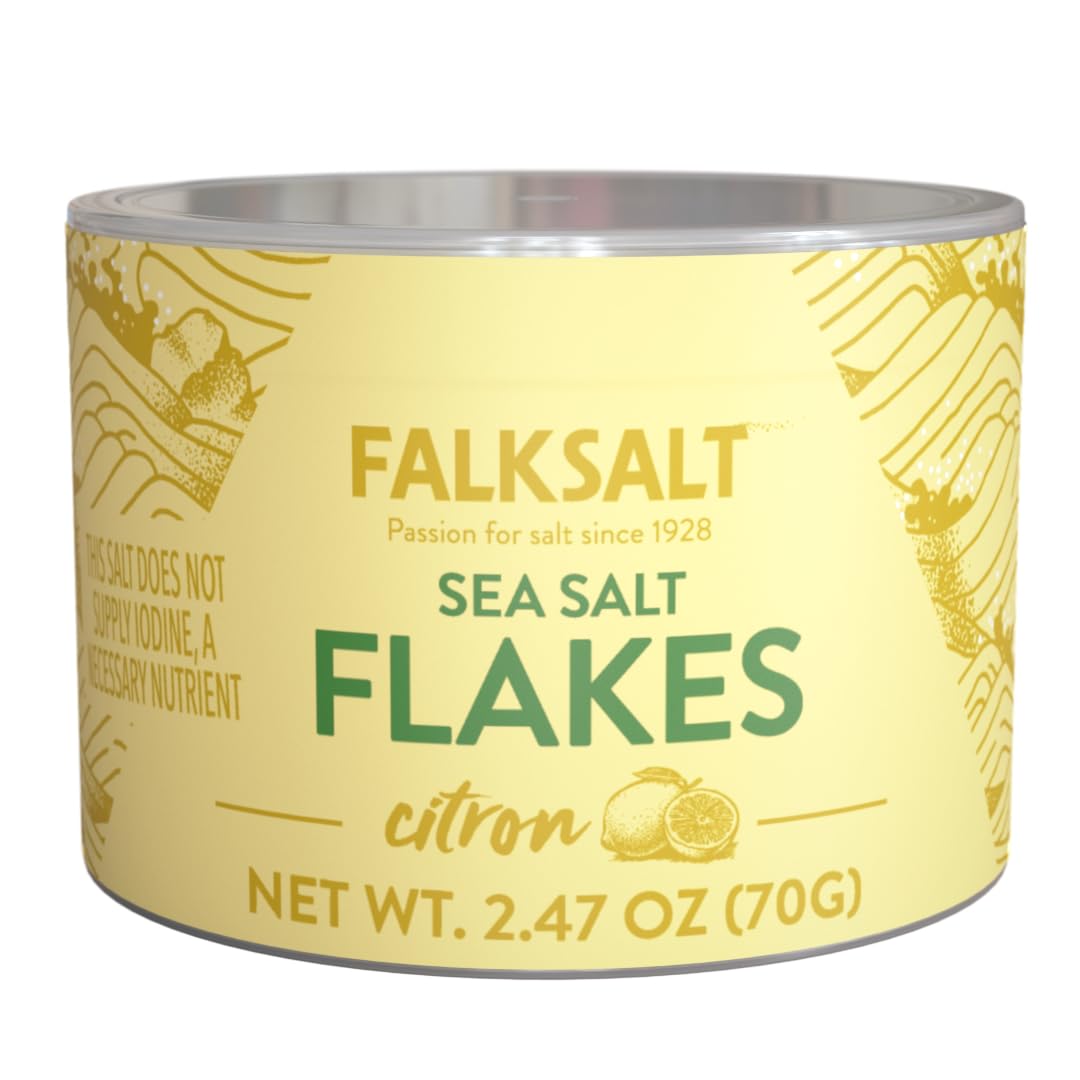 FALKSALT: Citron Sea Salt Flakes, 2.47 oz - #tag1# - #tag2#