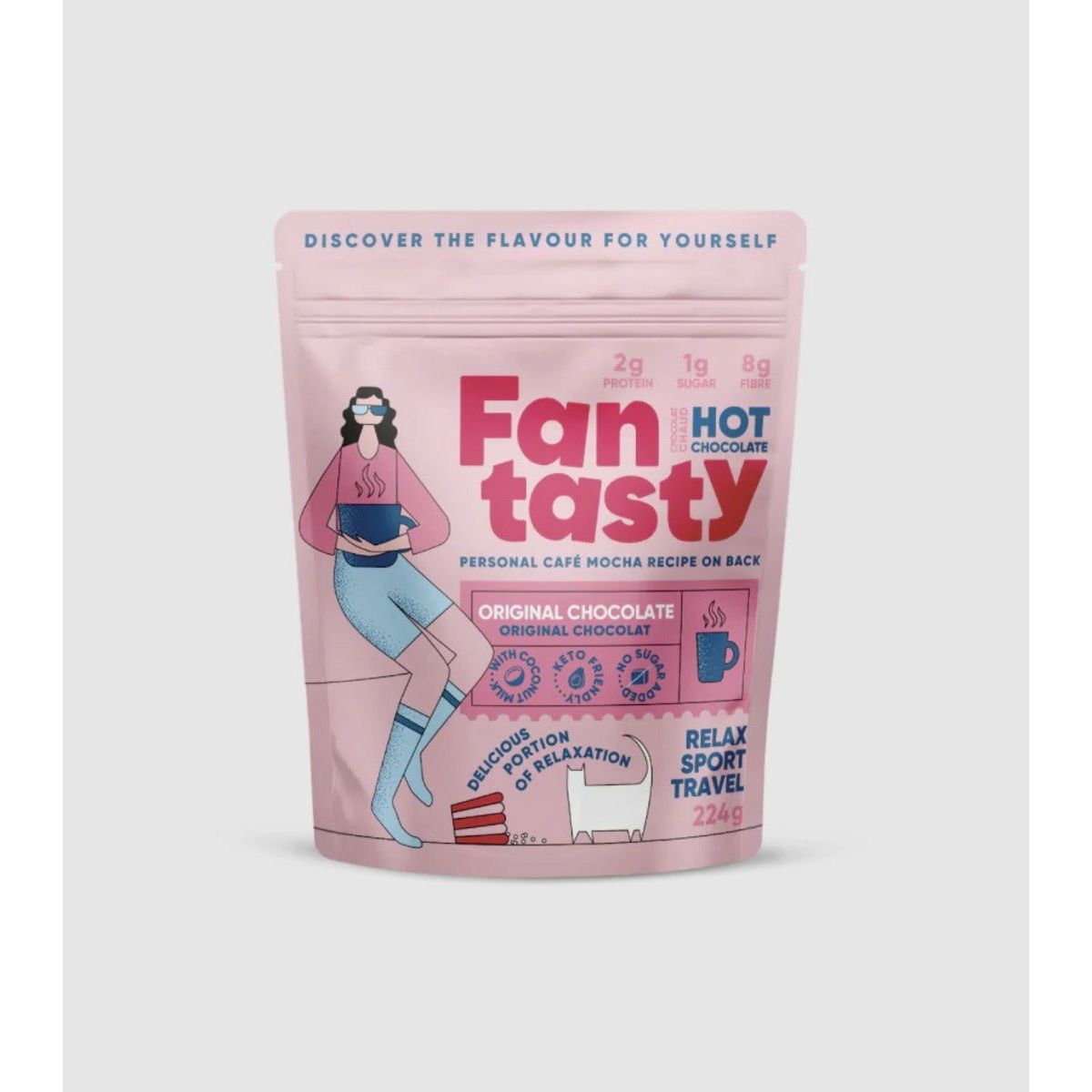 FAN TASTY FOODS: Hot Choco Mix Classic Low Sugar, 7.9 oz - #tag1# - #tag2#