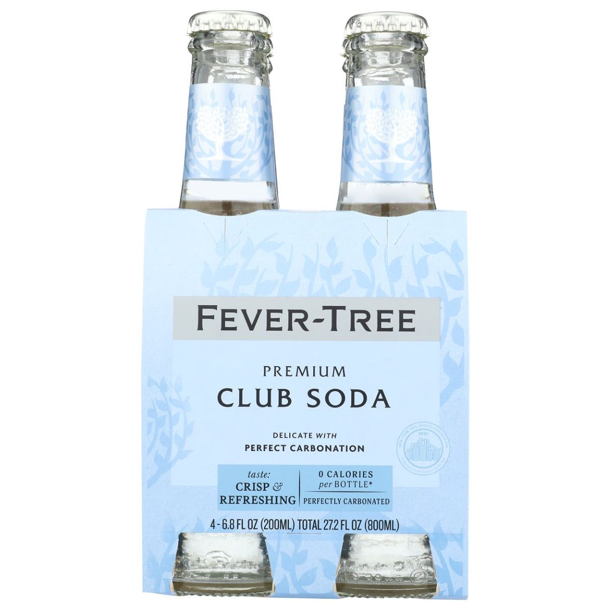 FEVER TREE: Premium Club Soda 4 Bottles, 27.2 fo - #tag1# - #tag2#