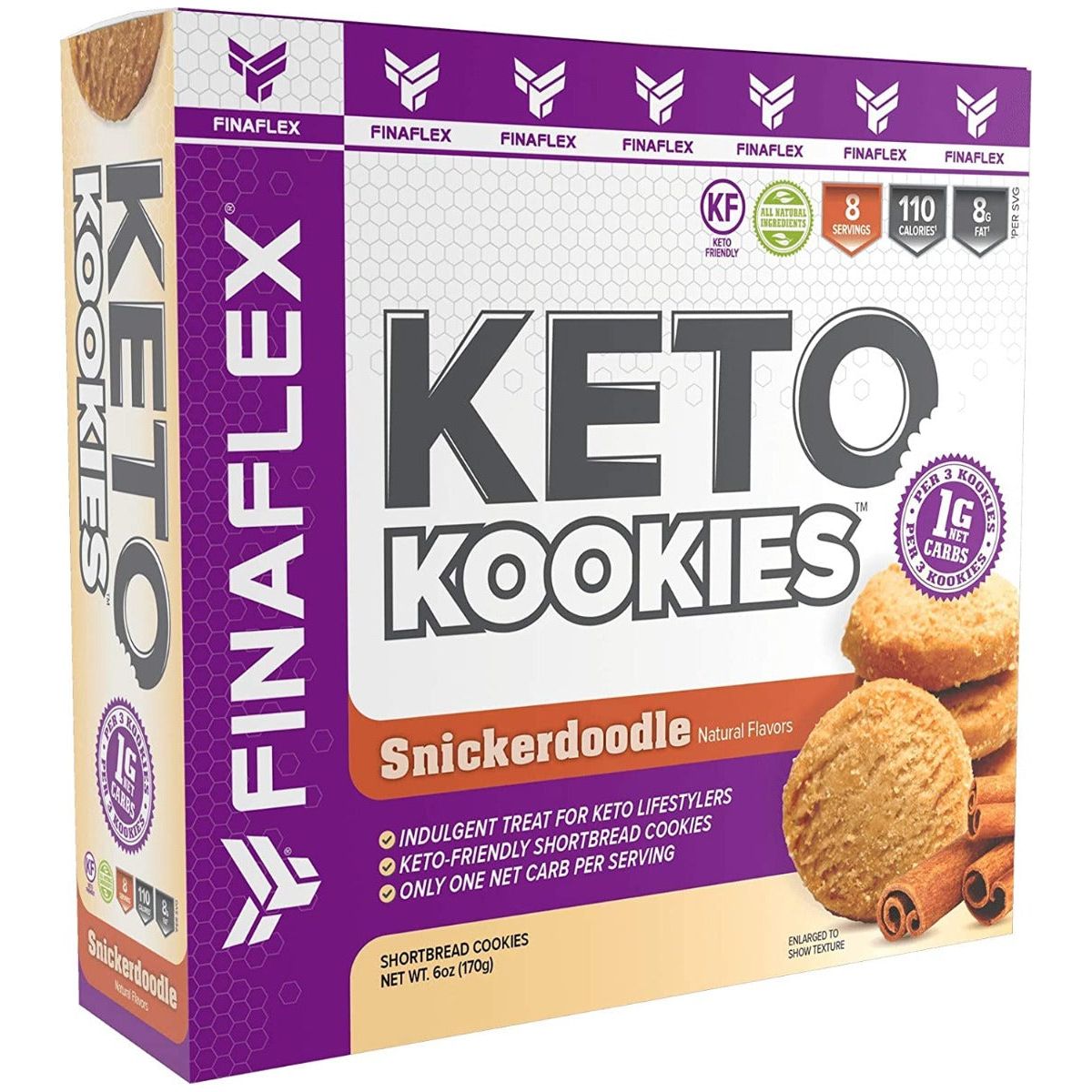 FINAFLEX: Snickerdoodle Keto Kookies, 6 oz - #tag1# - #tag2#