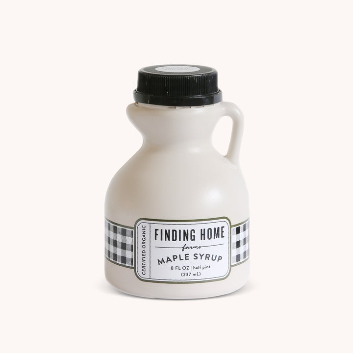 FINDING HOME FARMS: 100 Percent Pure Organic Maple Syrup Decorative Plastic Jug, 8 fo - #tag1# - #tag2#