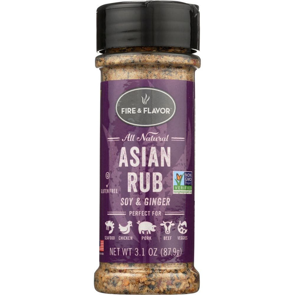FIRE & FLAVOR: All Natural Asian Rub, 3.1 oz - #tag1# - #tag2#
