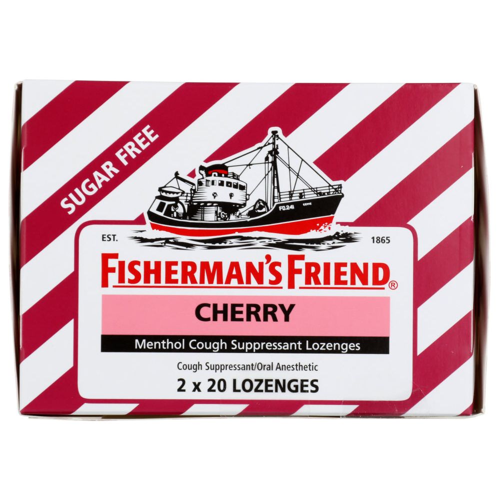 FISHERMANS FRIEND: Lozenge Cherry Box Sugar Free, 40 ea - #tag1# - #tag2#