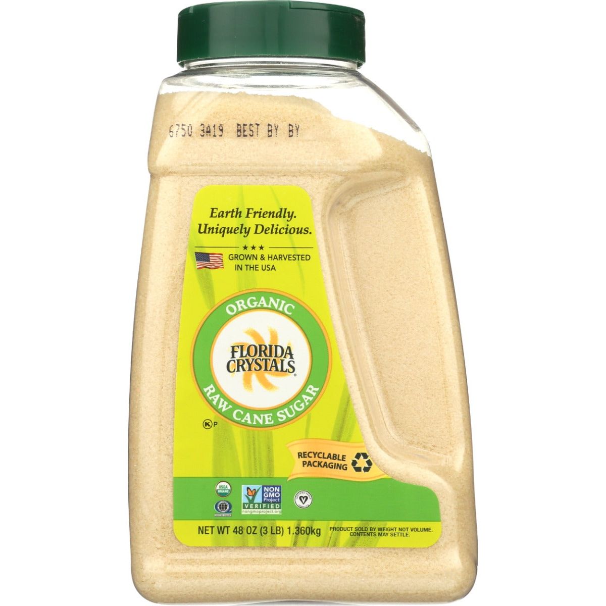 FLORIDA CRYSTALS: Organic Raw Cane Sugar, 48 oz - #tag1# - #tag2#