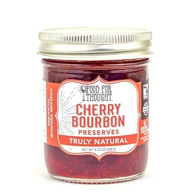 FOOD FOR THOUGHT: Truly Natural Cherry Bourbon Preserves, 8.75 oz - #tag1# - #tag2#