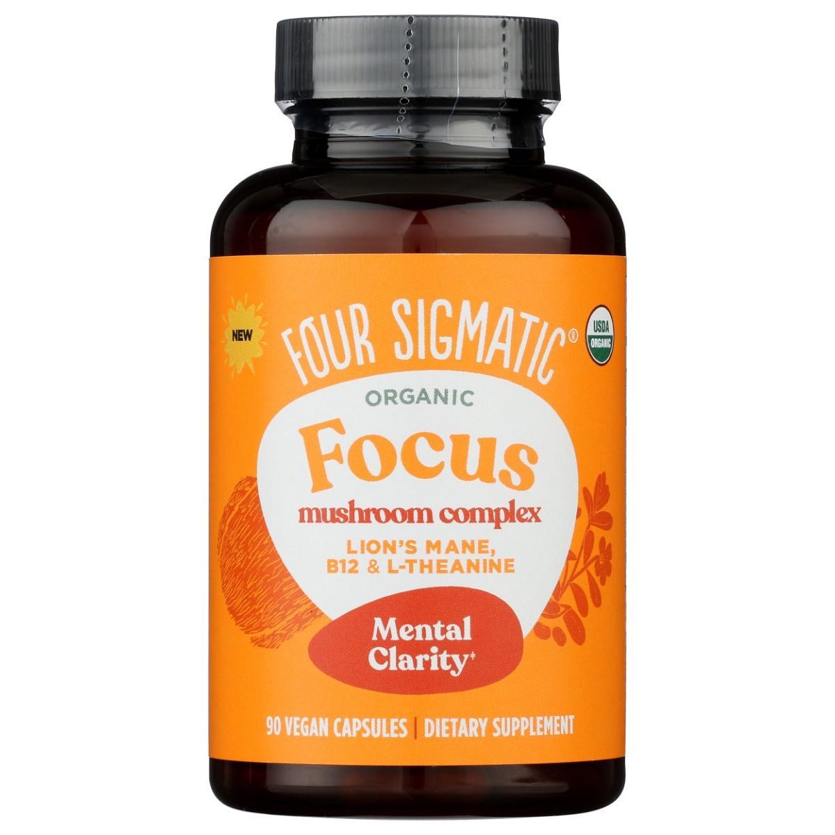 FOUR SIGMATIC: Focus Mushroom Complex Capsules, 90 vc - #tag1# - #tag2#